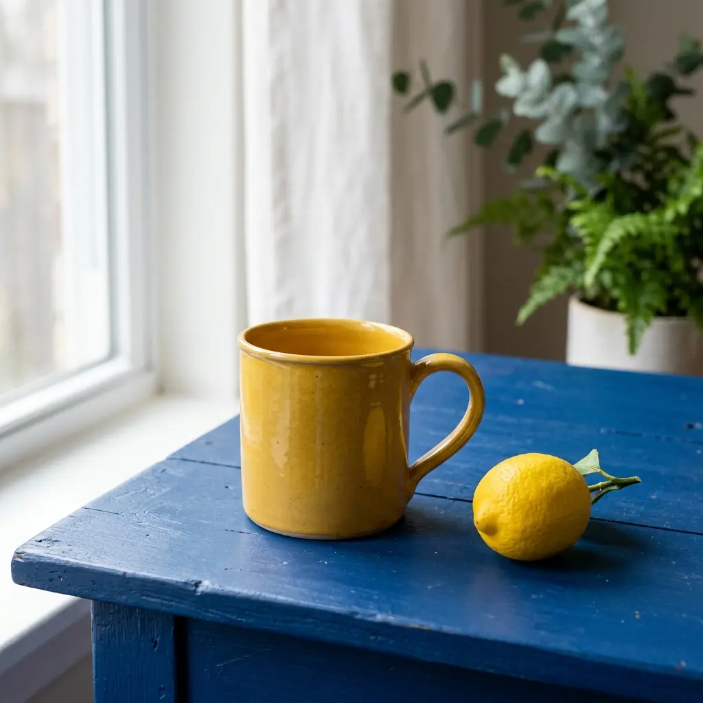 Shared yellow mug and lemon JPEG source for the edit comparison