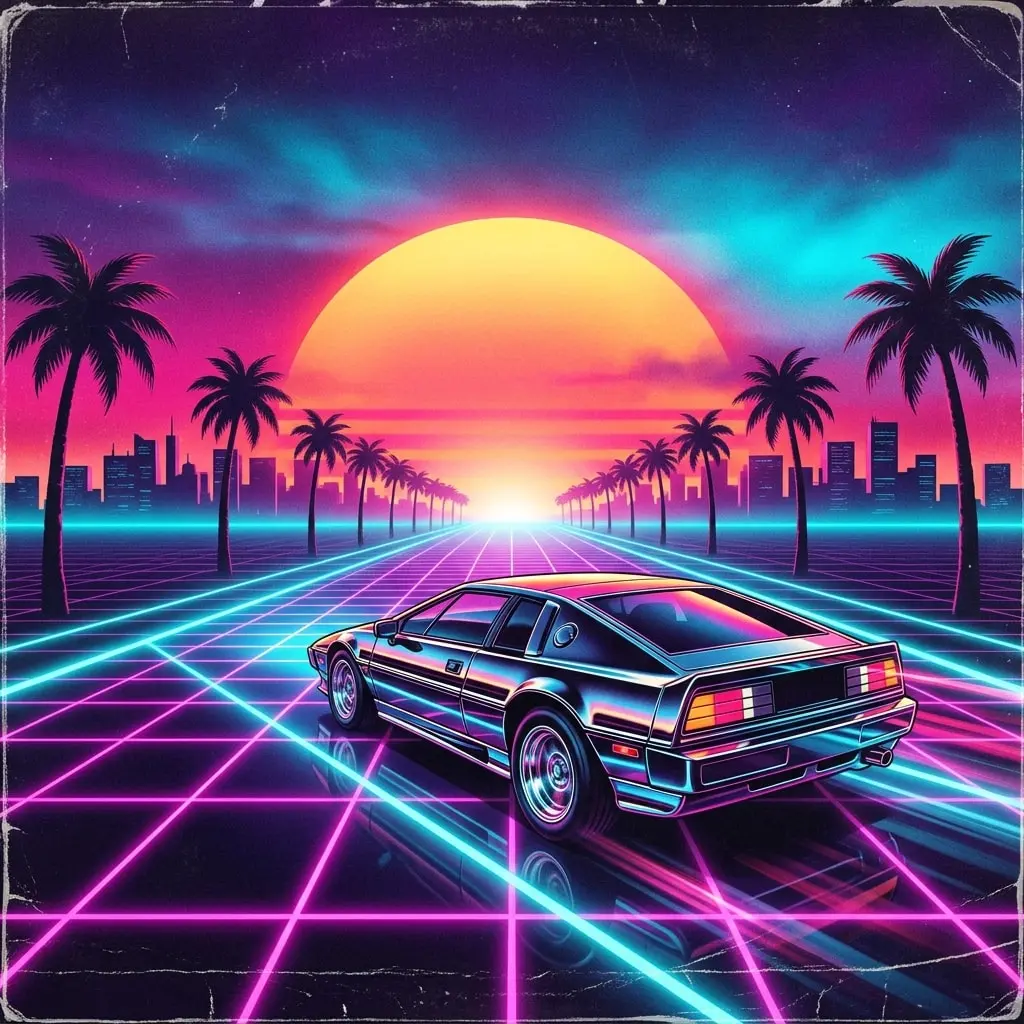 Neon Synthwave Drive